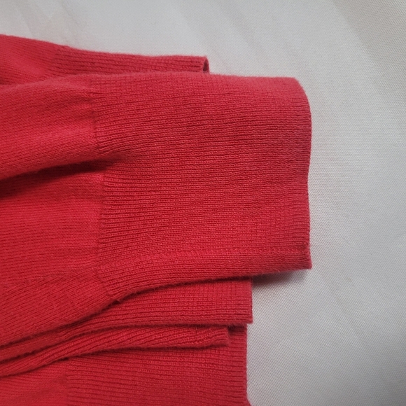 Patagonia Women's Button Front Red Sweater 3/4 Sleeve Organic Cotton Size XS - Picture 7 of 8